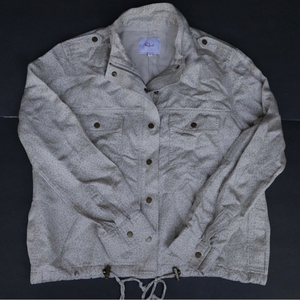 Rails Revolve Collins Utility Safari Jacket Tan M… - image 3